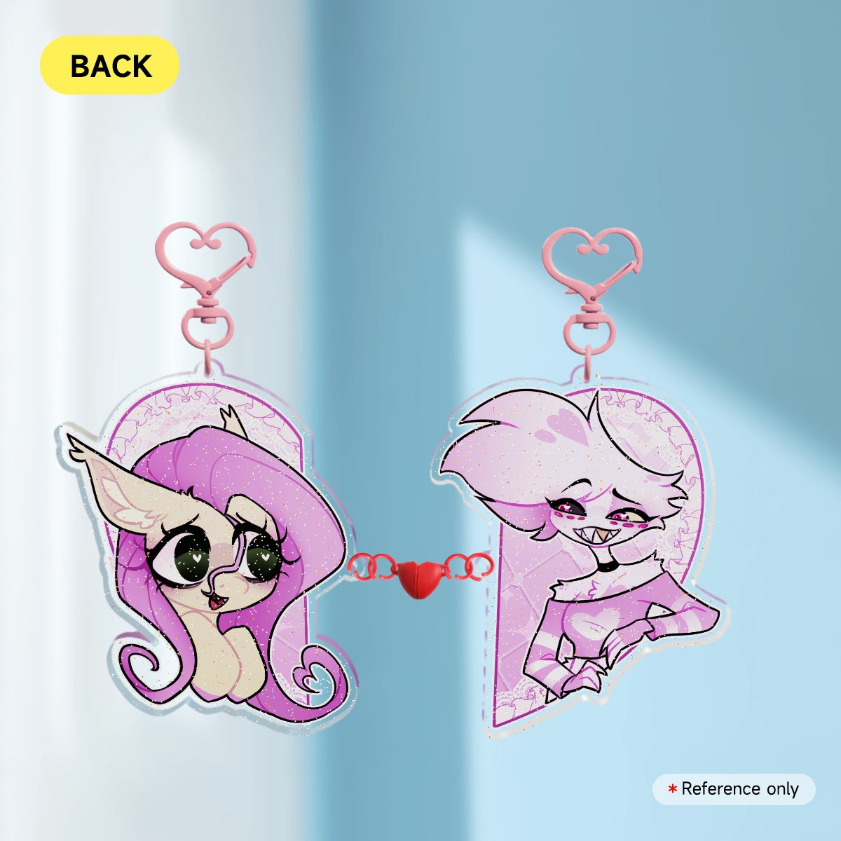FlutterDust Ship Acrylic Magnet Keychains