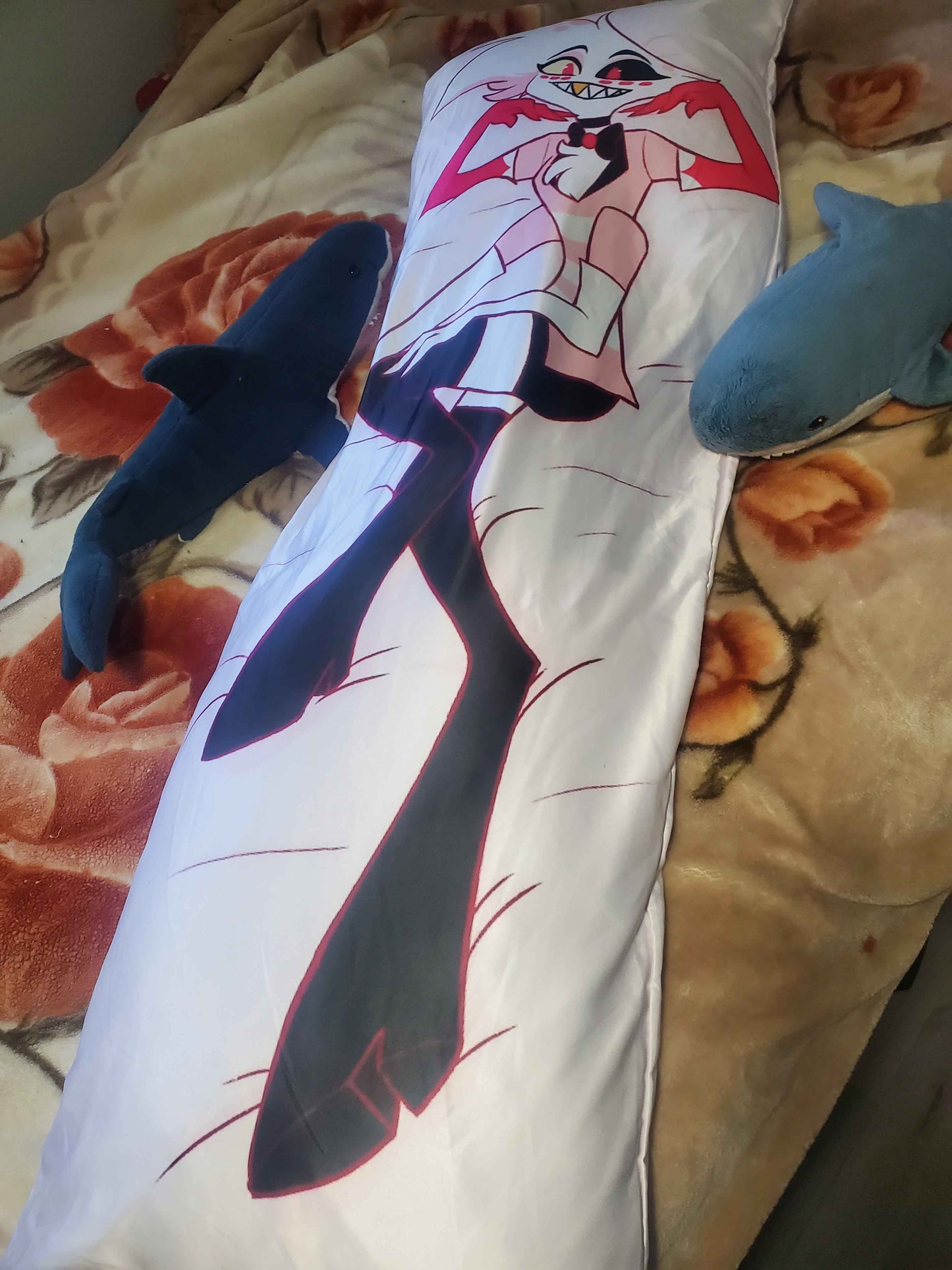 Hazbin Hotel Angel Dust Dakimakura. Silky smooth soft body pillowcase, 2 side different design printed