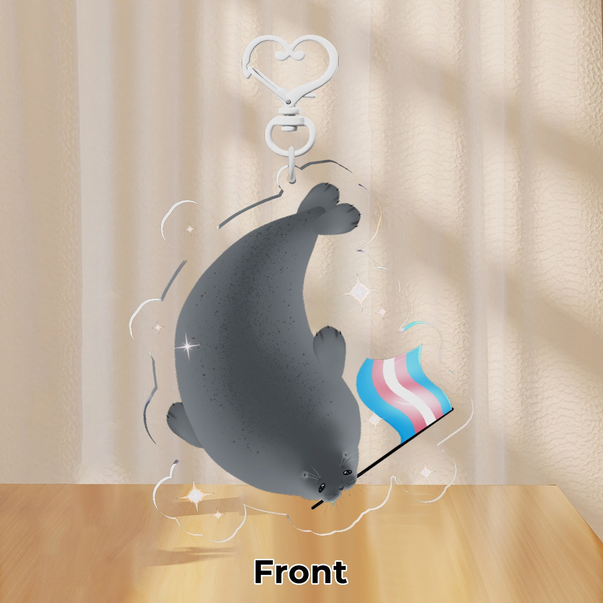 Trans Seal Clear Acrylic Keychain
