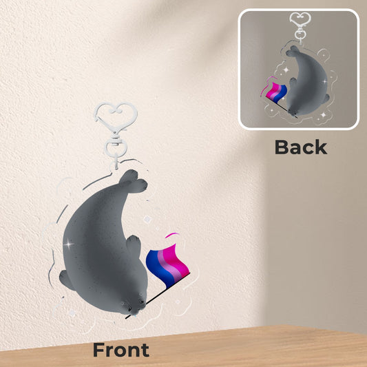 Bi Seal Clear Acrylic Keychain