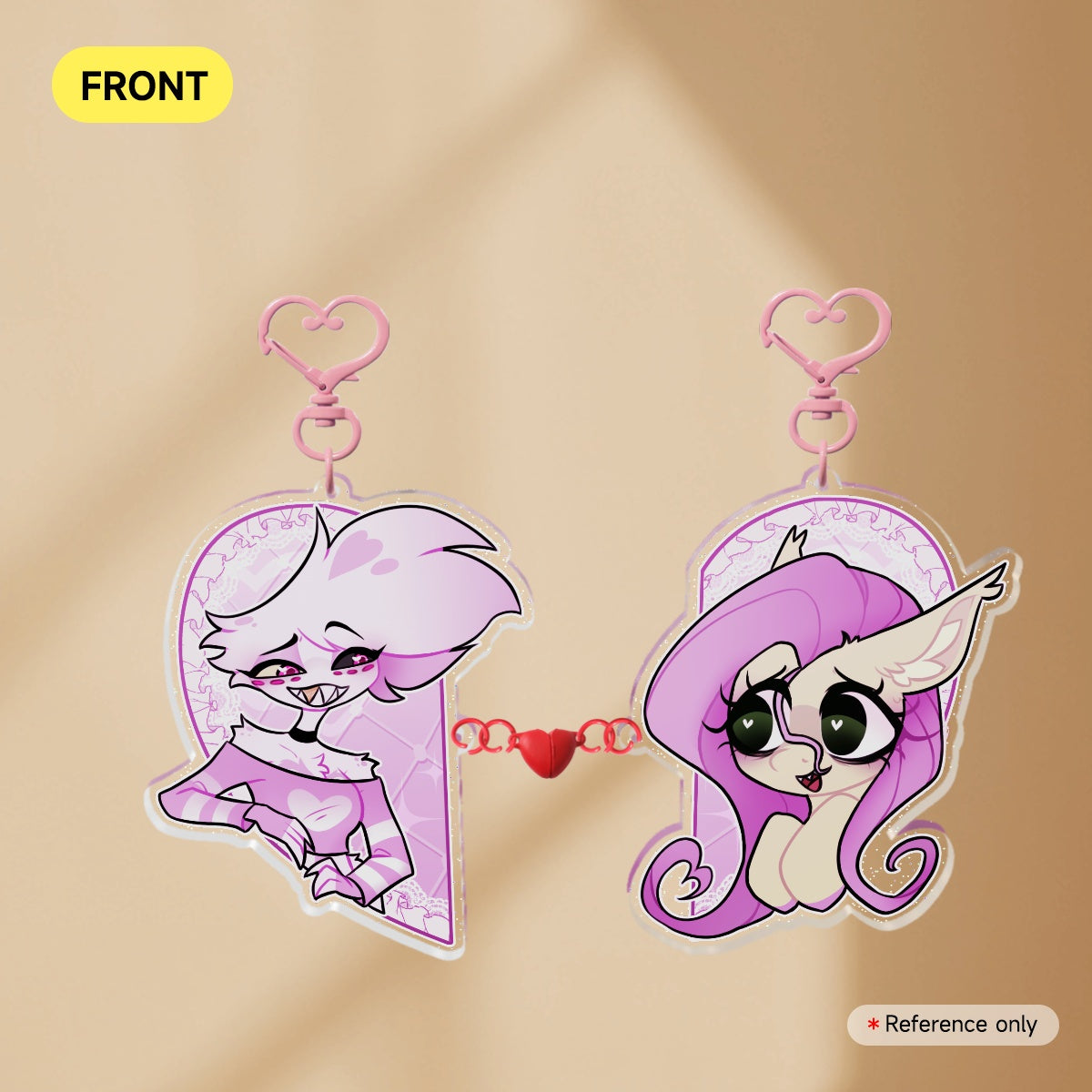 FlutterDust Ship Acrylic Magnet Keychains