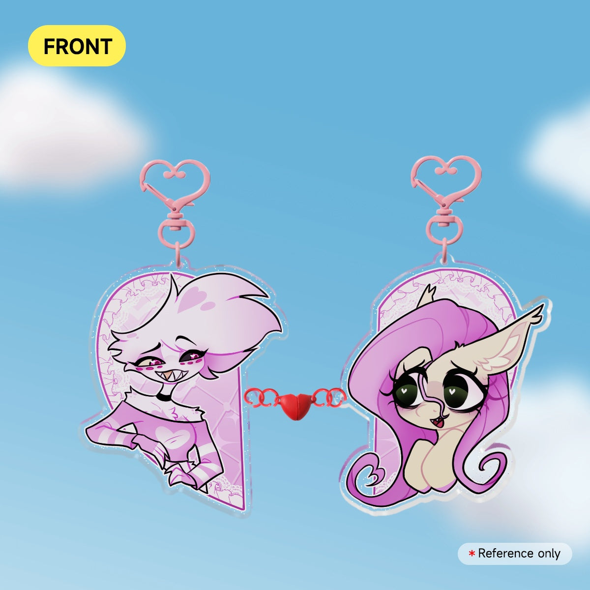 FlutterDust Ship Acrylic Magnet Keychains