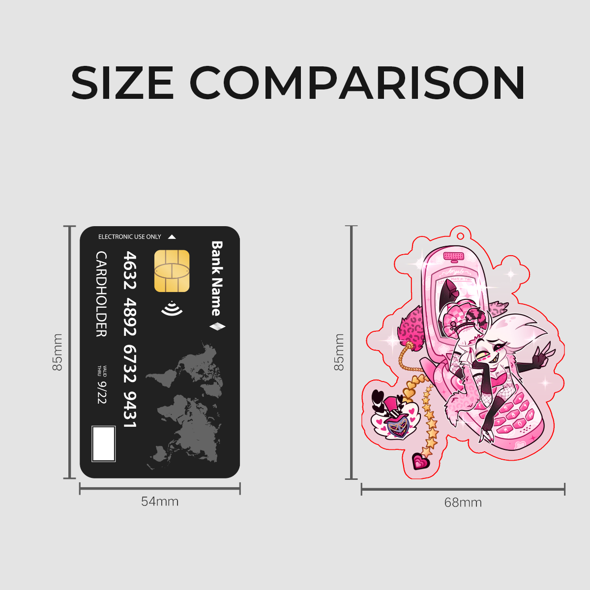 Angel Dust Y2K Acrylic Keychain