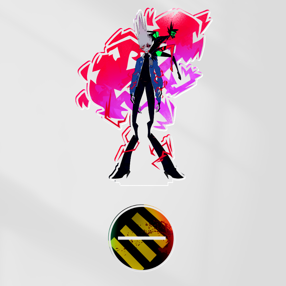 FlutterDust D and Capri (Angel Dust x Fluttershy Crackship) Acrylic Standees