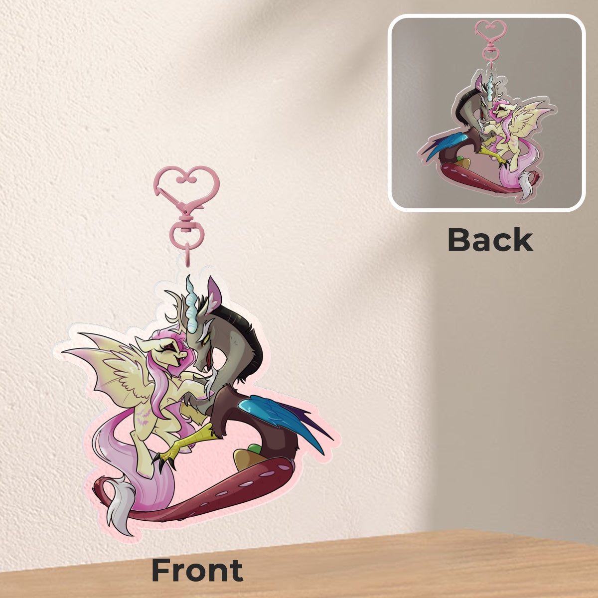 Fluttercord Acrylic Keychain