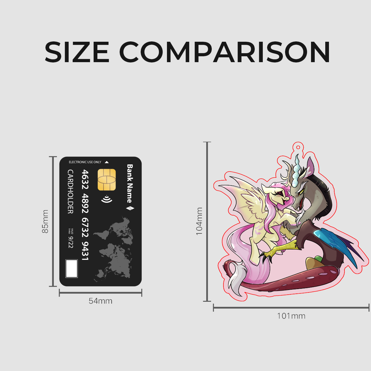 Fluttercord Acrylic Keychain