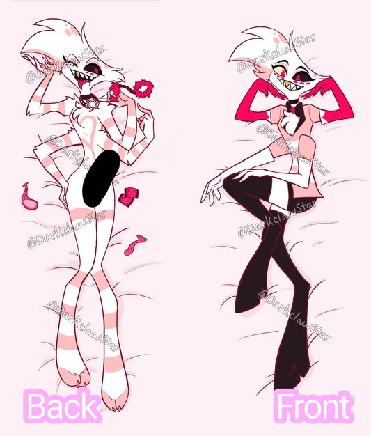 Hazbin Hotel Angel Dust Dakimakura. Silky smooth soft body pillowcase, 2 side different design printed